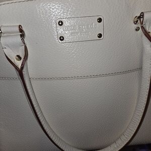 Kate Spade White Leather Tote Bag